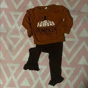 Pumpkin Season Toddler Outfit